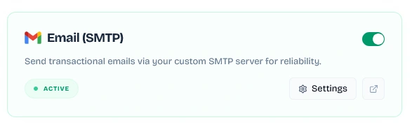 SMTP Settings