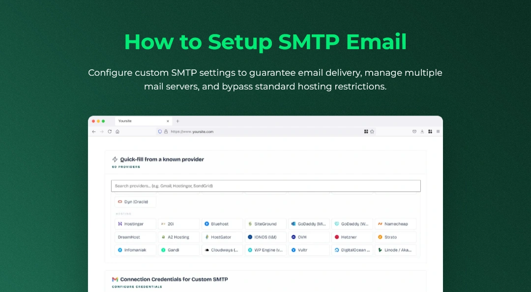 How to Setup SMTP Email