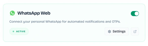 WhatsApp Web Settings