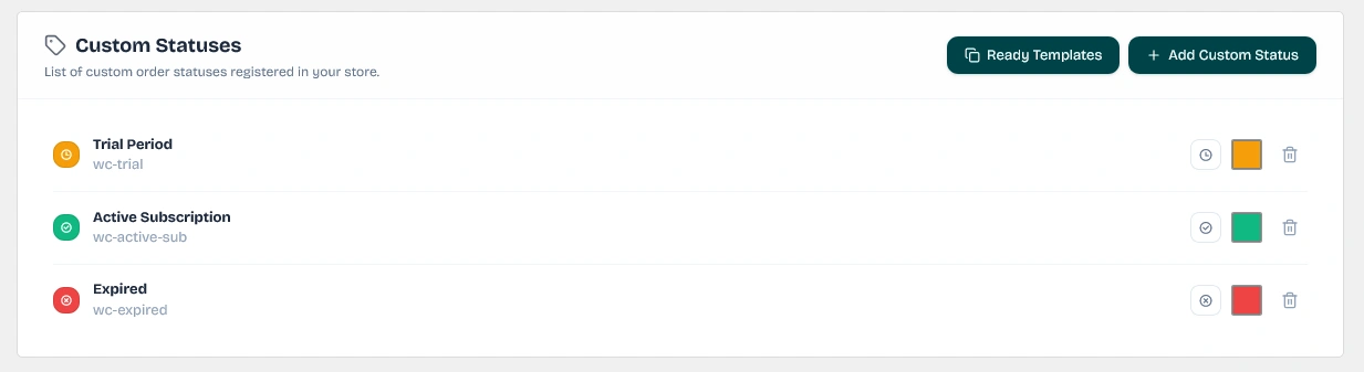 Custom WooCommerce Order Statuses
