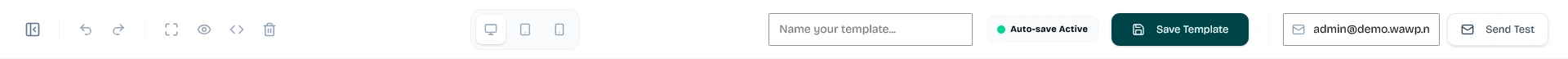 Top Header Toolbar overview