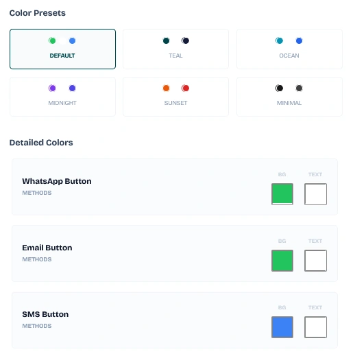 Color Theme Presets