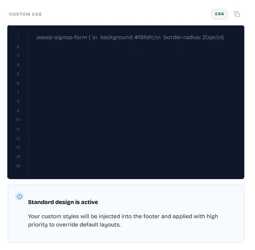 Custom CSS Editor