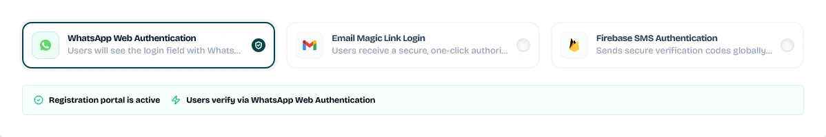 Verification Method Selector