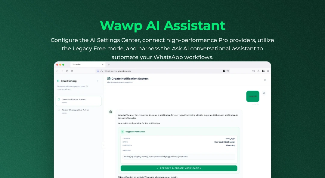 Wawp AI Assistant & AI Settings Center