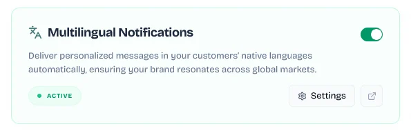 Multilingual Template Settings