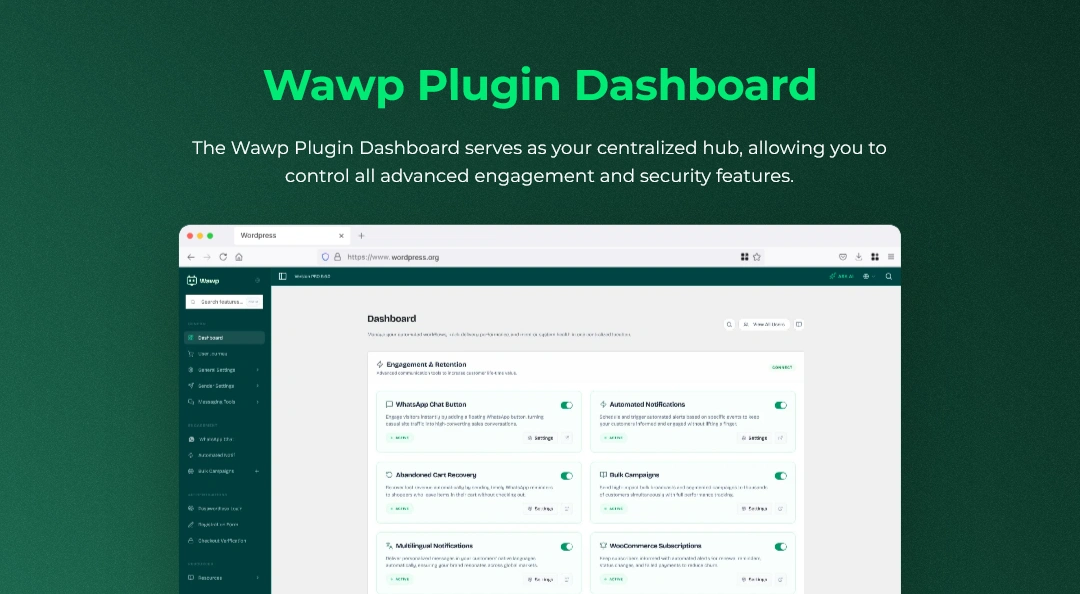 About Wawp Plugin Dashboard
