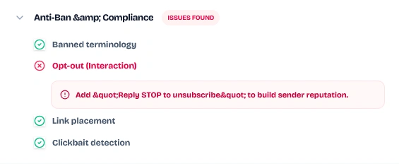 Category A: Anti-Ban & Compliance Diagnostics