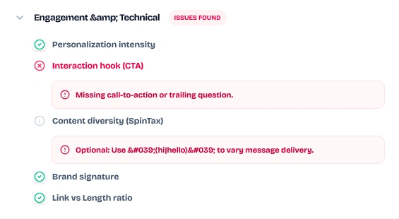 Category C: Engagement & Technical Diagnostics