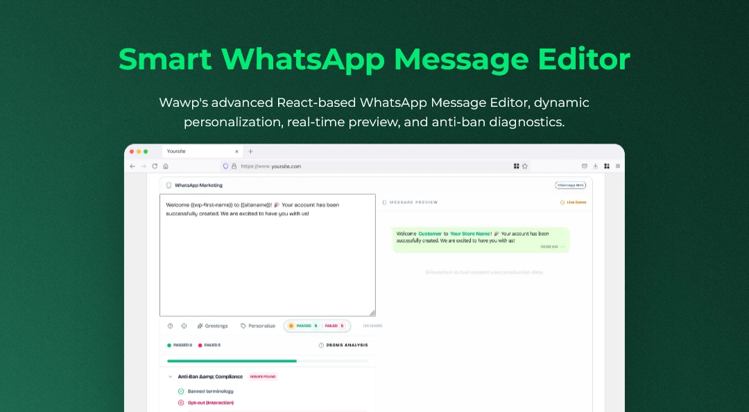 Wawp Smart WhatsApp Message Editor