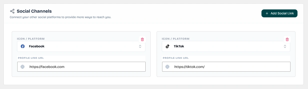 Adding Omnichannel Social Links to WhatsApp Widget